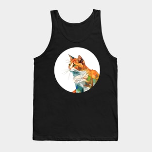 Funny Cats - Colorful cute cat in pop art style Tank Top